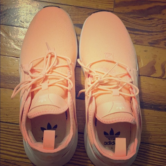 coral pink sneakers